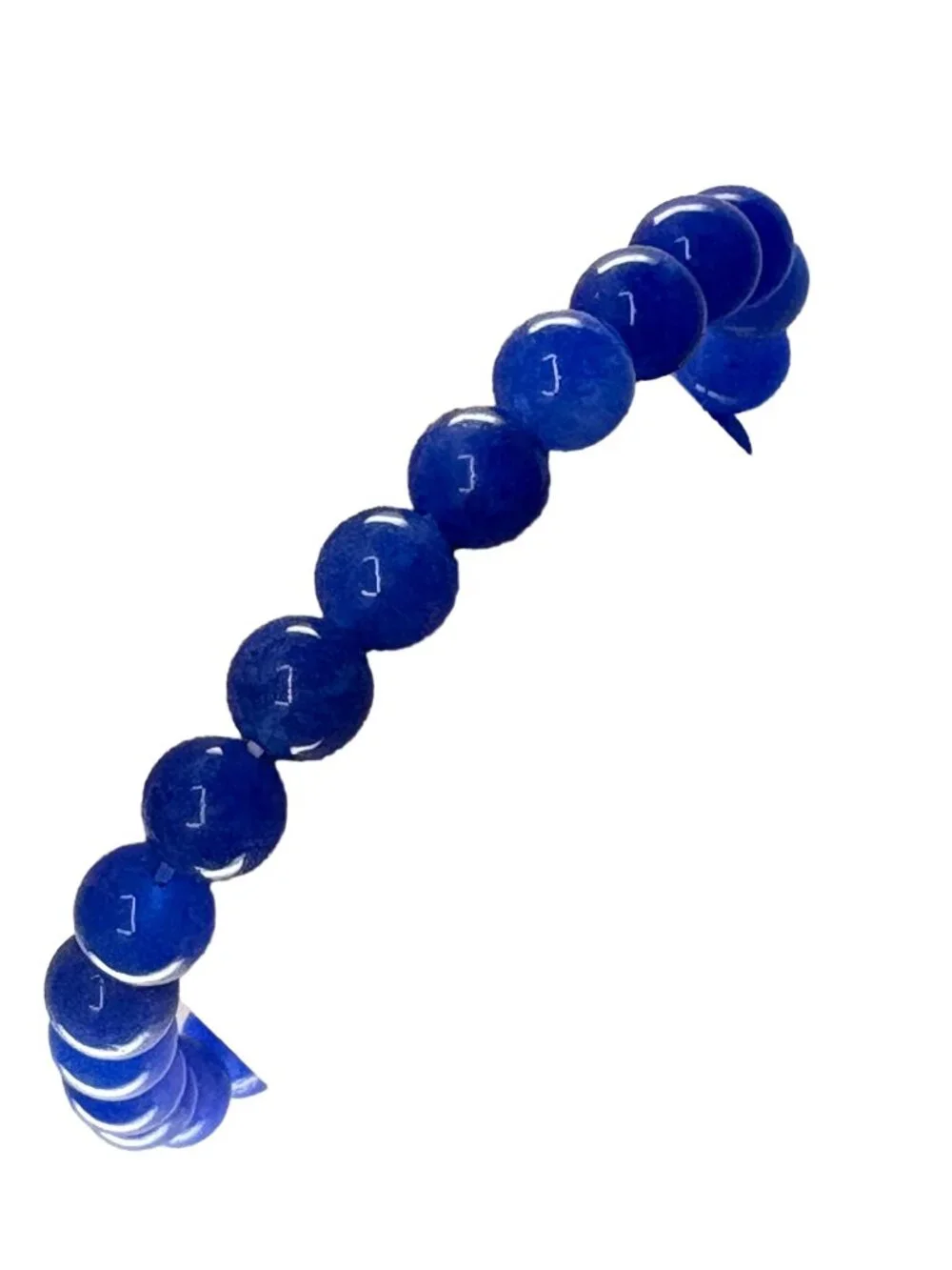 8mm Natural Blue Kyanite Bracelet Throat Chakra Calming Meditation Crystal Gift